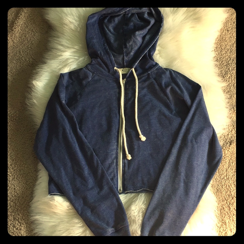 Cropped USA hoodie